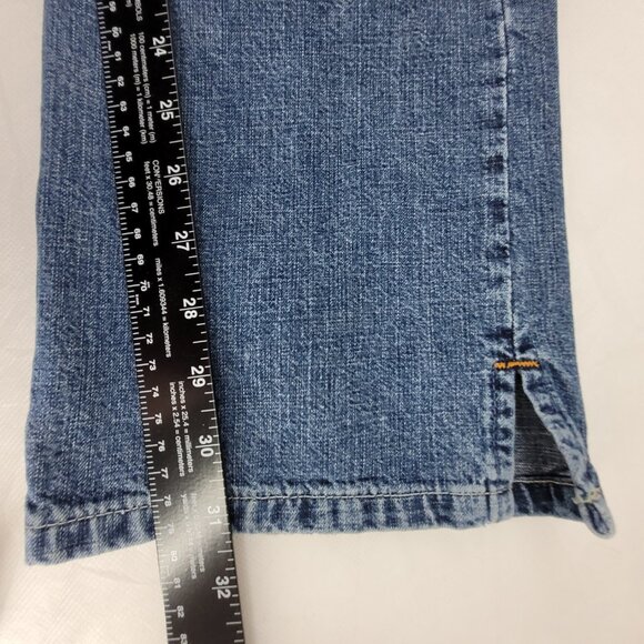 Vintage Lucky Brand Jeans Women's 2 Blue Wild Child Mid-Rise Boot Cut Slit USA - Picture 11 of 16